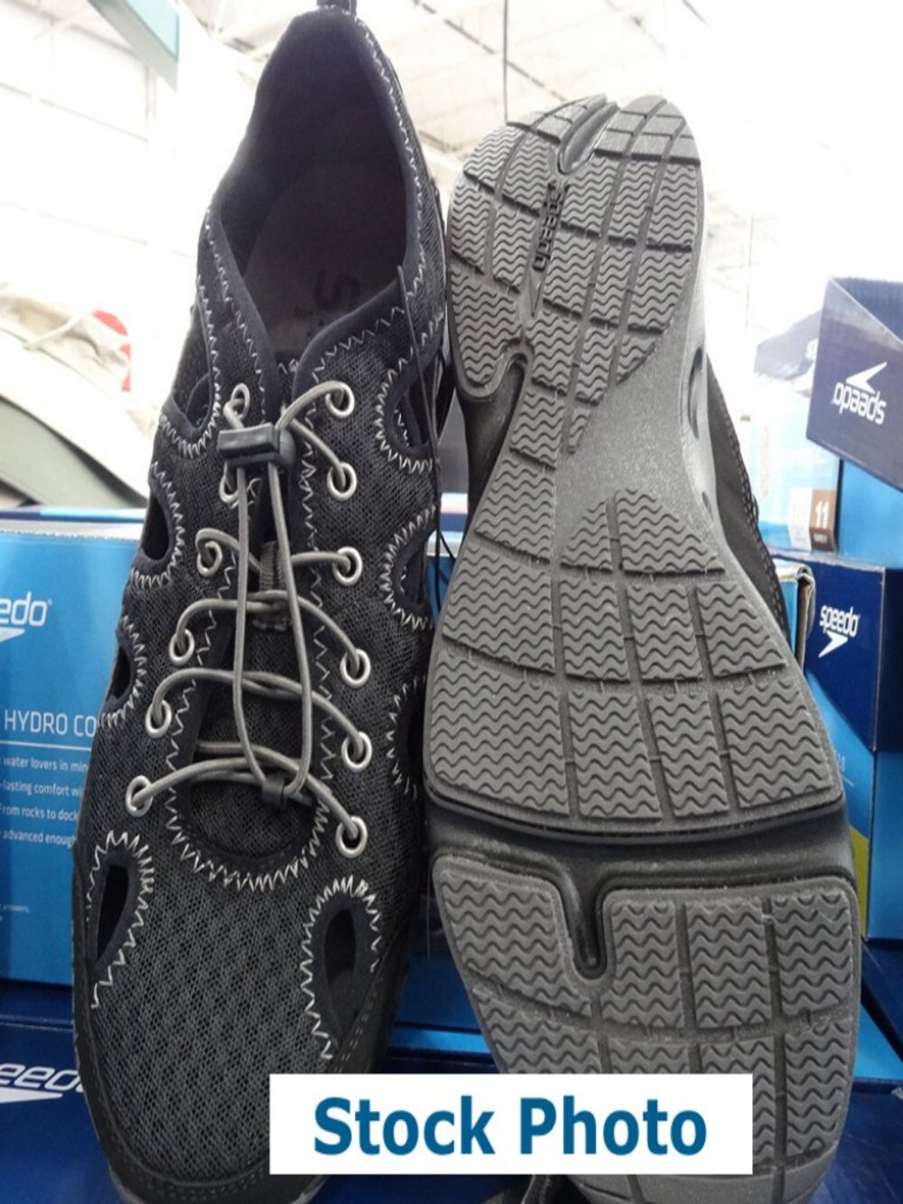 Speedo Hydro 2.0 Black Comfort Activity Water Sneaker Shoes Sz 12